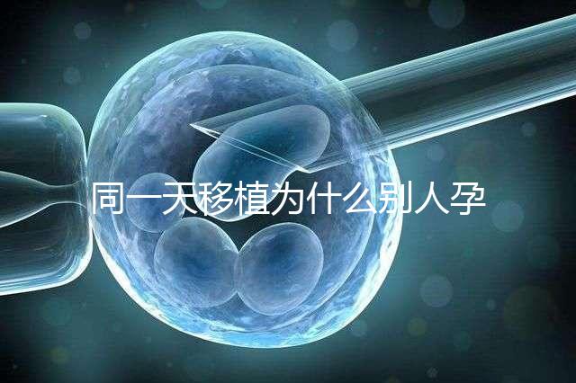 同一天移植為什么別人孕囊大答案公布，進(jìn)周前都看看