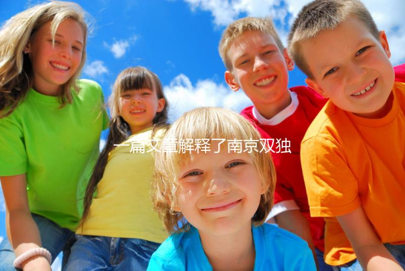 一篇文章解釋了南京雙獨二胎政策如果符合條件，可以申請補貼