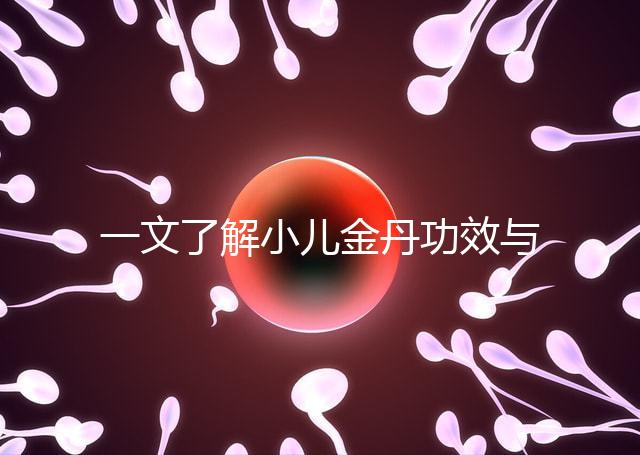 一文了解小兒金丹功效與作用，能不能退燒看完便知