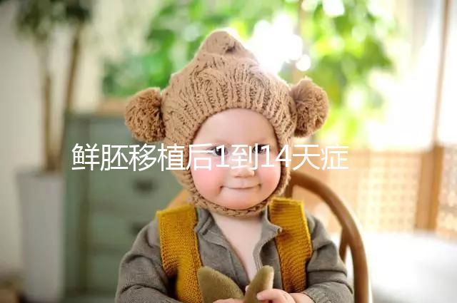 鮮胚移植后1到14天癥狀均不同，每日變化圖請查收